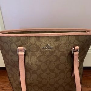 Coach Zip Top Tote